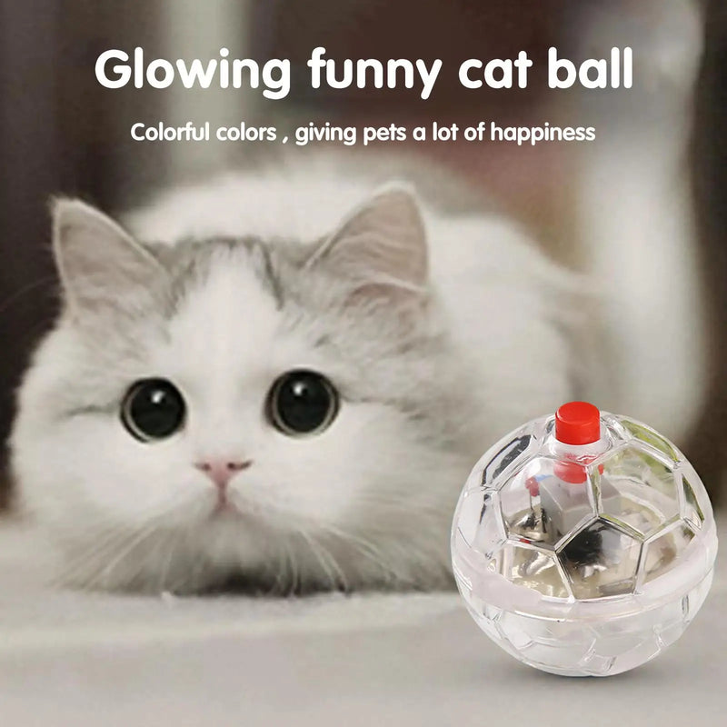 1/3Pcs Cat Motion Light Up Interactive Flash Ball Ghost Small Battery Powered Paranormal Equipment Portable LED Gift Pet Toys