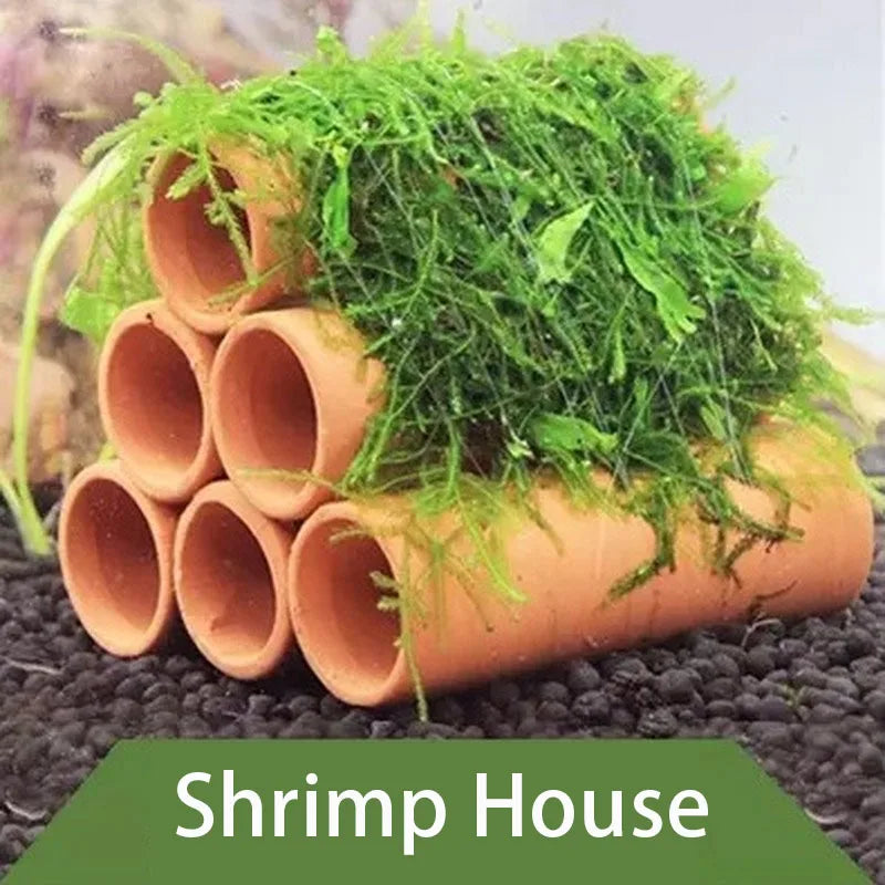 Ceramics Aquarium Decoration Shrimp Fish Hatch Hiding Shelter Pineapple House Fish Spawn Clay Pots Aquarium Accessories