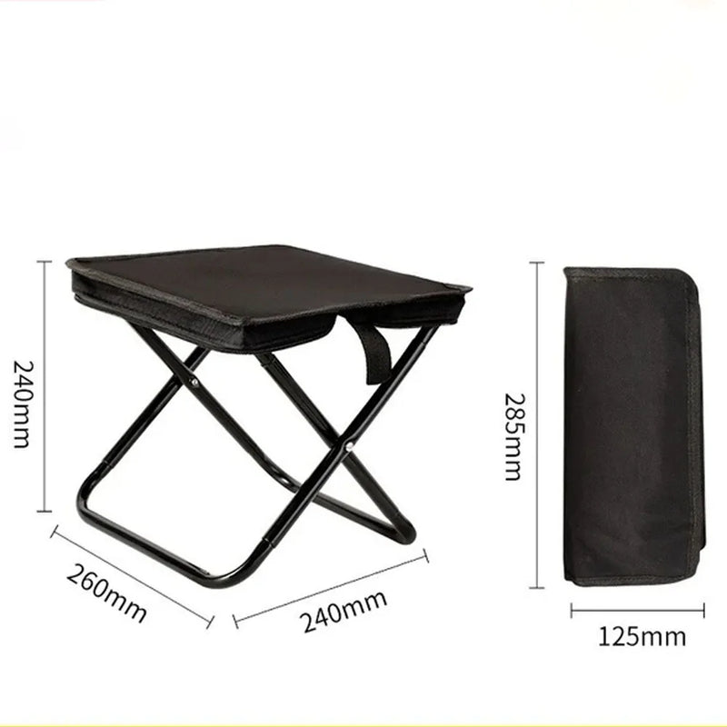 Portable multifunctional outdoor picnic camping folding chair, ultra light fishing stool, travel stool, fishing accessories