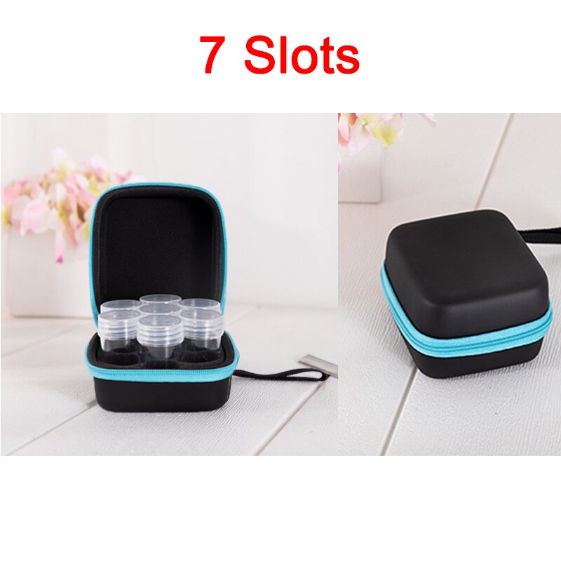 7/15/30/60 Bottles Storage Box 5D Diamond Painting Accessories Tools Storage Box Carry Case Diamant Painting Tools Container Bag