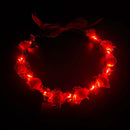 Wedding Party Crown Flower Headband LED Light Wreath Garland Decoration Women Girl Birthday Favor Luminous Hair Garland Hairband