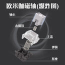 HUANO Omega Magnetic Switch Linear RGB SMD 45gf 0.01 Accuracy Magnetic Switches For Custom Magnetic Keyboard Gamer PC Pre-Lubed