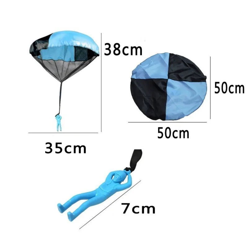 Kids Hand Throwing Parachute Toy For Children's Educational Parachute With Figure Soldier Outdoor Fun Sports Play Game