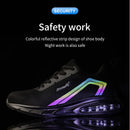 Safety Shoes Men Work Shoes Lightweight Soft Steel Toes  Sneakers Free Shipping Industrial Safety Tennis Steel Toe Cap