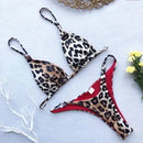 2025 Shiny Rhinestone Diamond Bikini Women Swimsuit Female Swimwear Two Pieces Bikini Set Halter Metal Chains Bathing Suit Swim