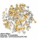 Stainless Steel Round Ball Post Earrings Stud Loops Earring Hooks Earplug  Fit Women DIY Earring Jewelry Making Christmas Craft