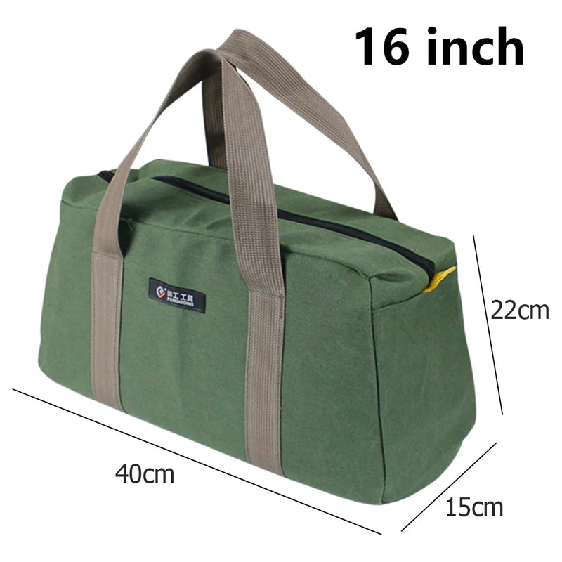 Electrician Tool Bag Thickened Canvas Pouch Tool Bags Portable Screwdriver Pliers Repair Hardware Hand Tools Storage Organizer