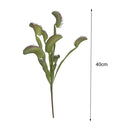 1 Branch Artificial Plant Non-fading Decorative Plastic Artificial Flytrap Grass Plant Home Party Desktop Decoration for Balcony