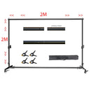 2X2M Stand Background for Backdrop Wall Photography Adjustable Support System Photo Studio  for Non-Woven Muslin Backdrops