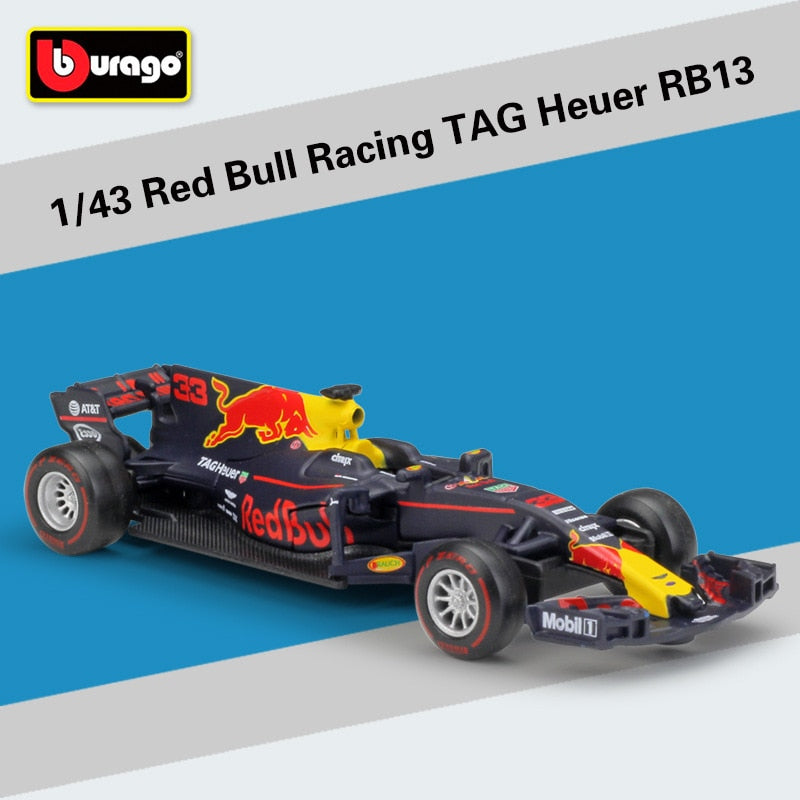 Bburago 1:43 2019 RB15 RB14 RB13 RB12 RB9 #33 #3 #1 F1 wyścigi formuła samochód statyczna symulacja Diecast Model samochodu stop