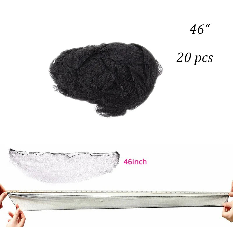 20Pcs Durable Nylon Hair Net For Bun Hair Hair style Tool Black Beige Brown 5Mm Hair Net For Wigs Mesh Hair Styling Hairnets