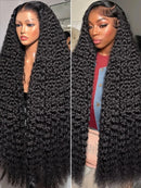 Linktowig HD Lace 13x6 Deep Wave Frontal Wig Curly Human Hair Wigs Brazilian 5x5 Glueless Lace Closure Raw For Women 200 Density