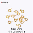 14k/18k Gold Plated Brass 10mm 12mm Lobster Clasps For Jewelry Making, Handmade DIY Jewelry Necklace Accessories Wholesale