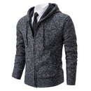 Mens Autumn Winter Sweater Hoodies Fleece Cardigan Zip Jacket Knitting Cardigans Fashion Casual Slim Fit Korean Mens Top Clothes