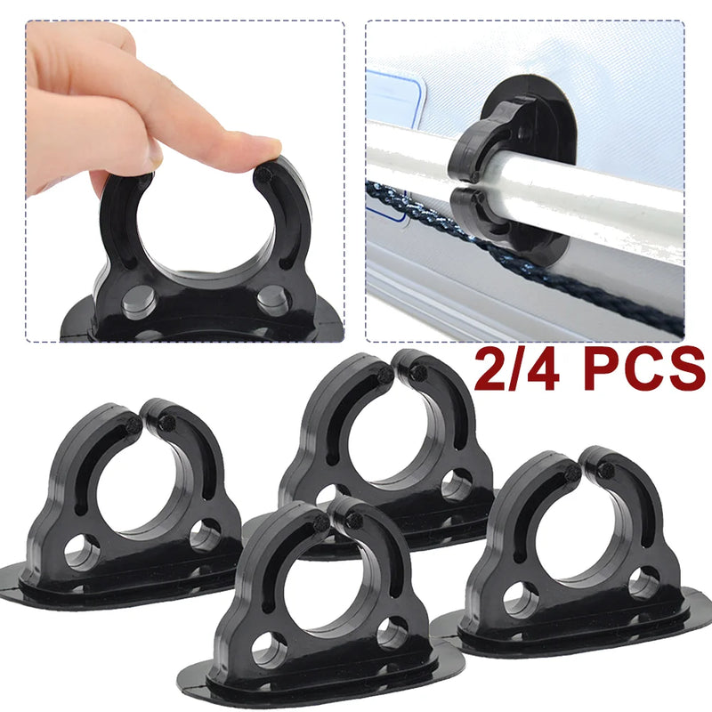 2/4 Pcs Paddle Storage Holder Plastic Rubber Boat Paddle Holder Clips Oar Keeper for Kayaks Canoes Rowing Boats Inflatable Boat