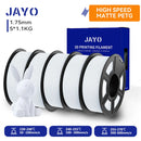 JAYO 5 Rolls 3D PETG / High Speed Matte PETG 3D Filament 1.75mm 30mm/s - 600mm/s Print Range PETG 3D Printer Filament for 3D