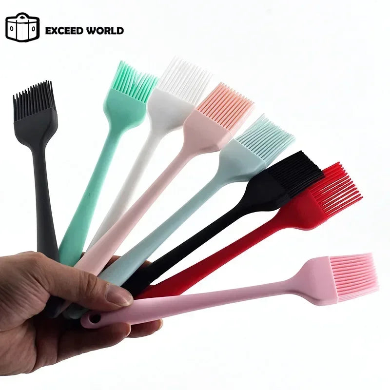 1PC Silicone Barbeque Brush Cooking BBQ Heat Resistant Oil Brushes  Kitchen Supplies Bar Cake Baking Tools Utensil Supplies