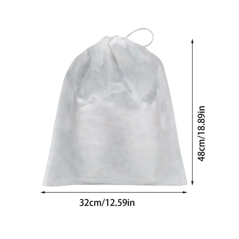 50Pcs Shoe Drawstring Bags Anti Yellowing Dustproof Shoe Bags For Travel Non-woven Storage Pouch With Drawstring For Shoes Boots