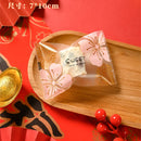 2025 Chinese New Year Snowflake Crispy Packaging 100Pcs 7x10cm Baking Cookie Machine Sealed Candy Bags