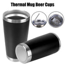 Water Bottle Thermal Mug Drinkware Beer Cups Insulated Leakproof 20oz With Lids Stainless Steel With Lids Vacuum