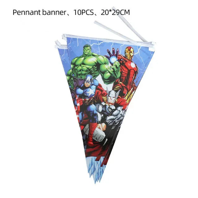 Super Hero Avengers Alliance Kid Favorite Theme Decor Birthday Banner Tablecover Plates Napkin Boy Girl Baby Shower Supplies