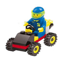 SLUBAN Girl Princess Royal Carriage Wagon Horse Racing Party Model Building Blocks Enlighten Action Figure Toys For Children