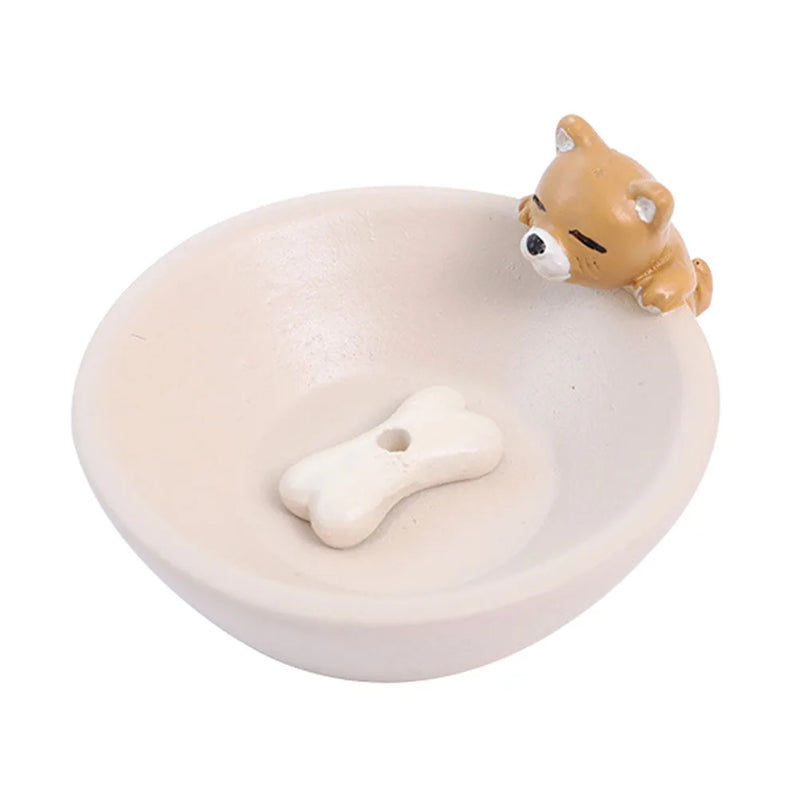 Cartoon Animal Incense Seat Small Incense Burner Trays Indoor Home Candlestick Stand Plate Bathroom Bedroom Cute Decoration