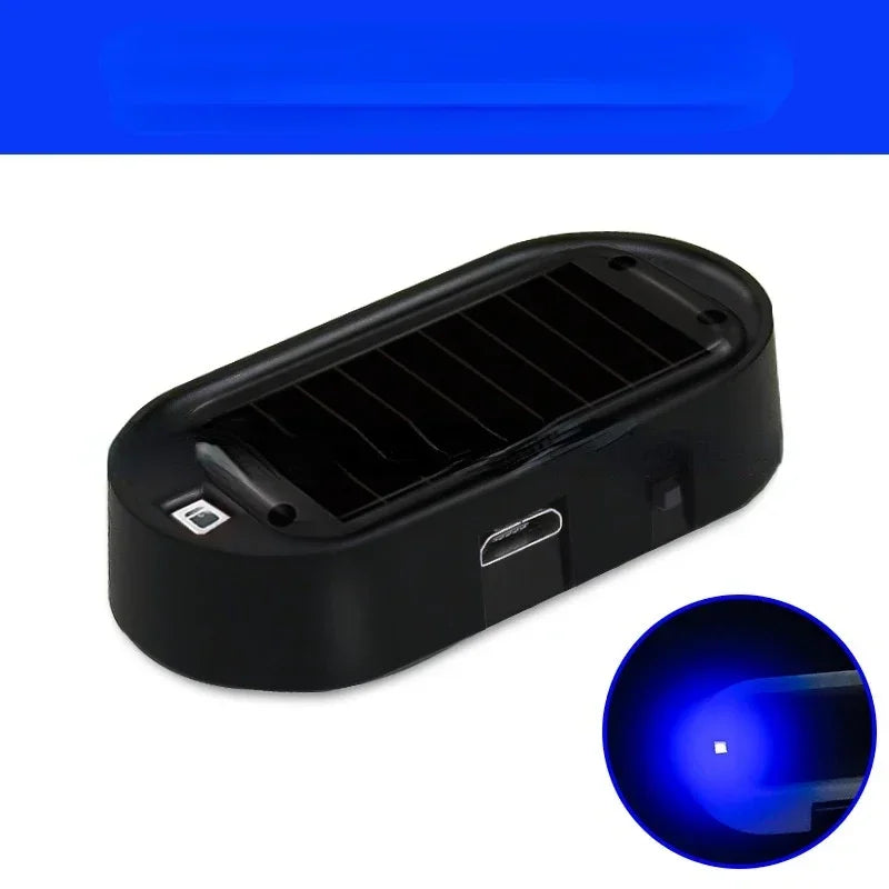 Car Fake Security Light Solar Powered Simulated Dummy Alarm Wireless Warning Anti-Theft Caution Lamp LED Flashing Imitation