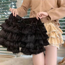 Pink JK Plush Shorts Winter Sweet Lolita Safety Short Pants Women Japanese Kawaii Ruffles Bloomers Harajuku Y2k Pumpkin Pants