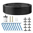 Solar Automatic Drip Irrigation System Kit, Auto Watering Kit for DIY Garden Watering System with 9 Timing Modes Outdoor Garden