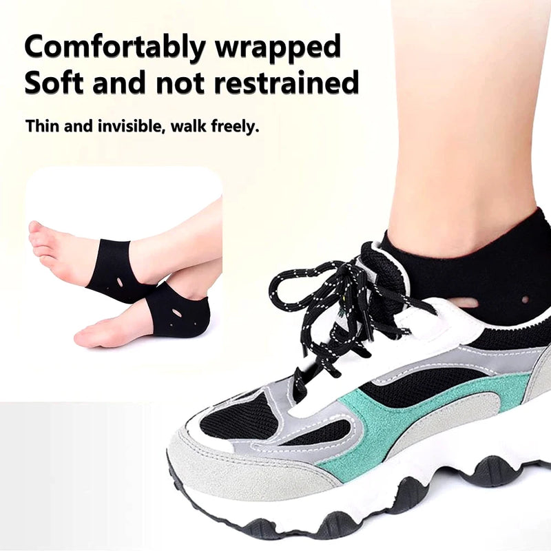 1Pair Foot Heel Pain Relief Sleeve Plantar Fasciitis Therapy Wrap Ankle Brace Arch Support Sock Heel Protect Orthotic Insole