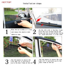 Car Sun Shade Shield Visor Window Retractable Black Universal Windshield Sunshades