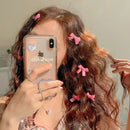 6pc Mini Bow Hair Clips Hairpin for Women Girls Kids Crab Headband for Party Wedding Hair Accessories Headwear Ornament