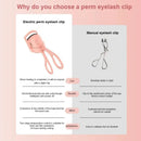 Electric Heated Eyelash Curler Eyelashes Curls Thermal Eyelash Curler Temperature Control Charging Mini Long Lasting Makeup Tool