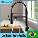 Torneira de cozinha gourmet com spray articulado para fácil cozinha - Torneira spray mono comando