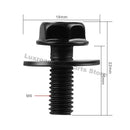 Car M6 Body Bolts For Car Body Fender Bumper Engine Cover Splash Shield Guard Bumper Fender Liner Retainer Fastener Rivet Screws