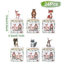 Jungle Animal Candy Boxes Safari Birthday Party Decoration Kids Gift Packaging Box Wild One Baby Shower Decor Supplies Box Bag