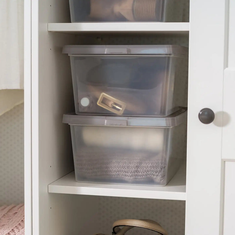 36qt/24.5qt/17qt Plastic Storage Bins with Lids, Stackable Totes, Containers 6-Pack/8-Pack, Durable and Functional