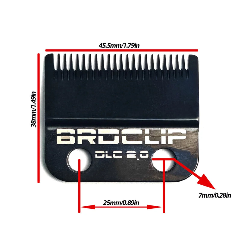 BRDCLIP Professional Replacement Head 440C Steel Diamond Like Coating Ceramic Hair Clipper Blade Rechargeable Clipper