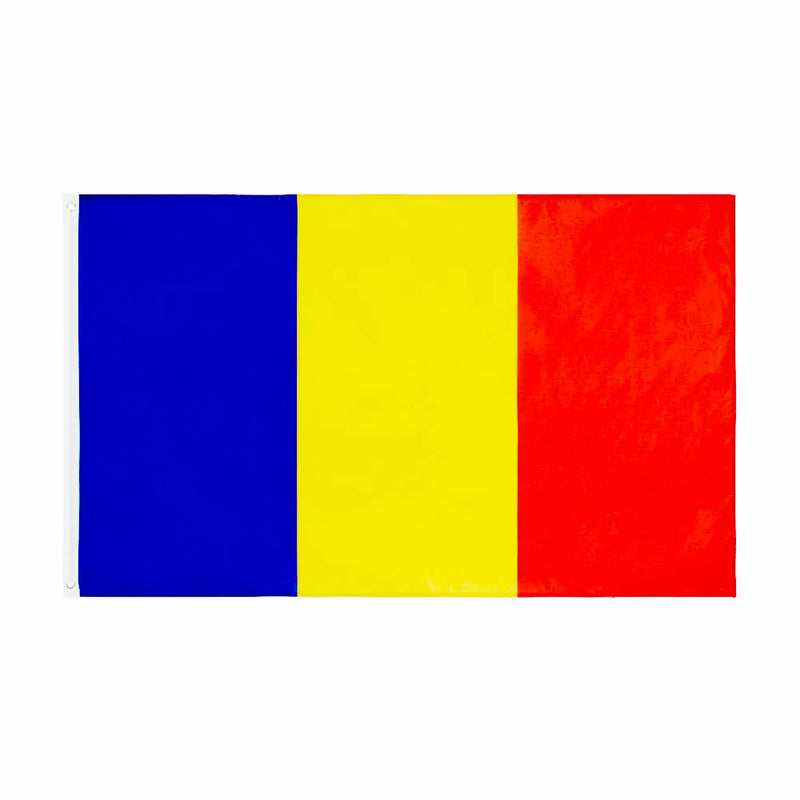 Free Shipping Romania Flag 90x150cm Polyester Double Side Printed Blue Yellow Red Ro Rou Romanian National Banner