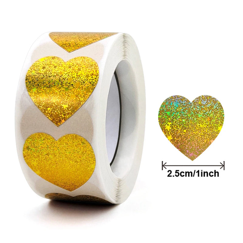 100-500pcs Love Labels Thank You Sticker Sealing Paper Stickers Stationery Supply Decorative Child Scrapbook for Kids