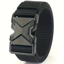 The New Men's 120cm Buckle Belt Nylon Braided Lightweight Breathable Daily Commuter Men's Belt