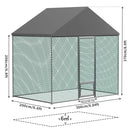 XXL XL Large Outdoor Chicken Run Coop Heavy Duty Walk-In Chicken Coop Run Cage Duck Goose Pen Fence with Lockable Door