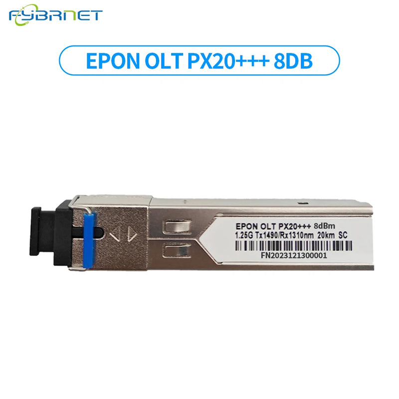 EPON PX20+++ 20KM 1.25G Optical Fiber PON Module 7/8/9db SC Port fibra module Compatible with BDCOM TPLINK Ubiquiti HIOSO VSOL