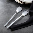 5Pcs Spork Stainless Steel Spoon Fork Cutlery Multipurpose Spoon Fork Silverware for Dessert Ice Cream Salad