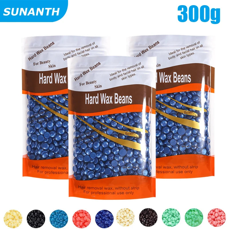 50g/200g/300g/500g Hot Film Painless Waxing Beads Depilatory Wax Beans Hard Wax Bean For Wax Heater Machine Body Hair Removal