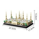 594PCS Prophet's Mosque Building Blocks Model  Architecture Classic Model Small Particle Bricks Gift for Kids and Adults Gifts