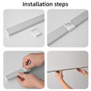 White/Black LED Cabinet Light USB Rechargeable Motion Sensor LED Light for Kitchen Wardrobe Cabinet Lighting 20CM/30CM/40CM/50CM