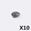 MOC WWII Military Figure Accessories Building Blocks Soldiers Face Scarf Tactical Belt Headphones Telegram Toys Children J031