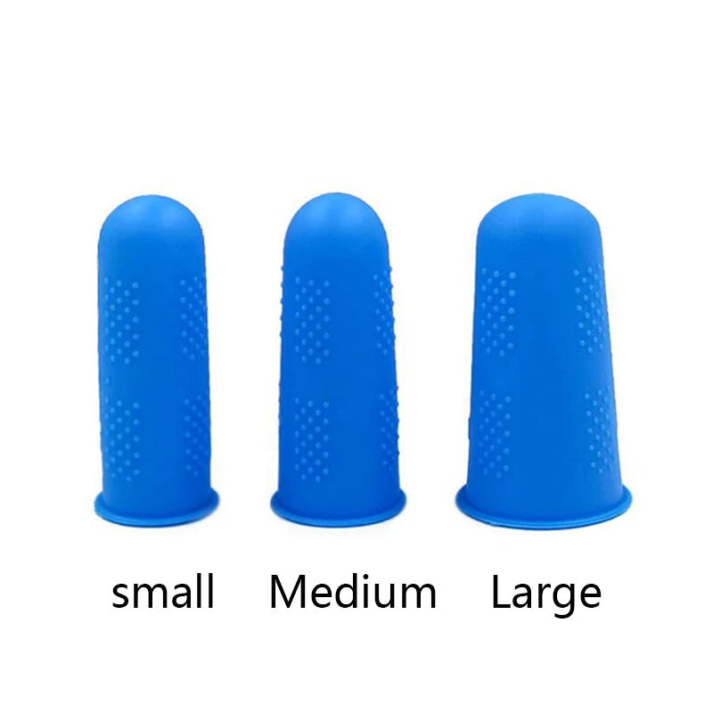 Silicone Finger Protector Sleeve Cover Anti-cut Heat Resistant Finger Sleeves Great Cooking Kitchen Tools